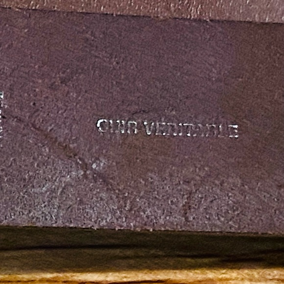 Thierry Mugler Brown Belt with Unique Silver Buckle Leather. - Picture 4 of 4